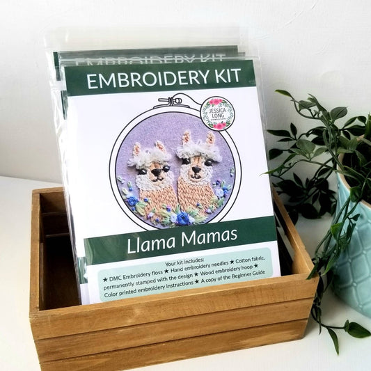 Llama Mamas Embroidery Kit - Paradise Fibers