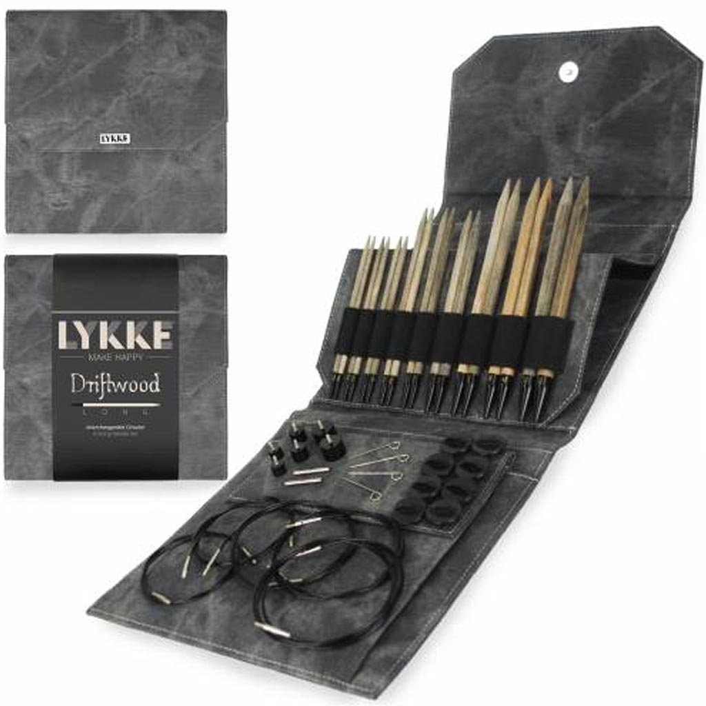 Lykke Driftwood Interchangeable Knitting Needle Sets - Paradise Fibers