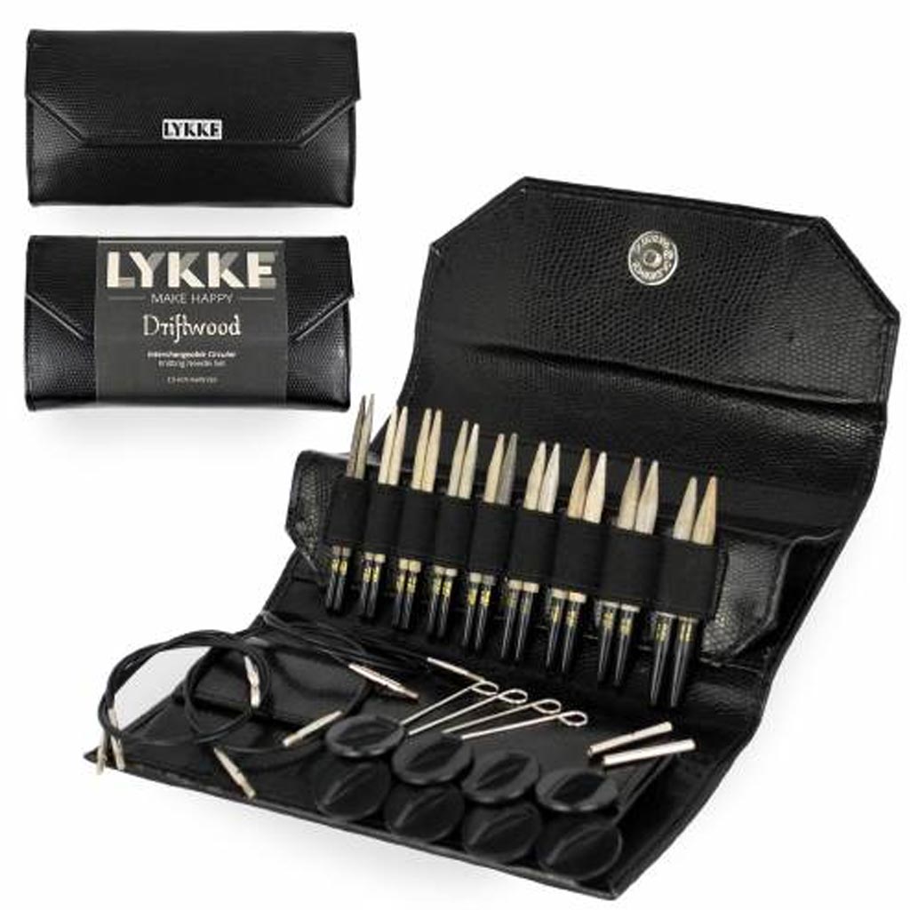 Lykke Driftwood Interchangeable Knitting Needle Sets - Paradise Fibers