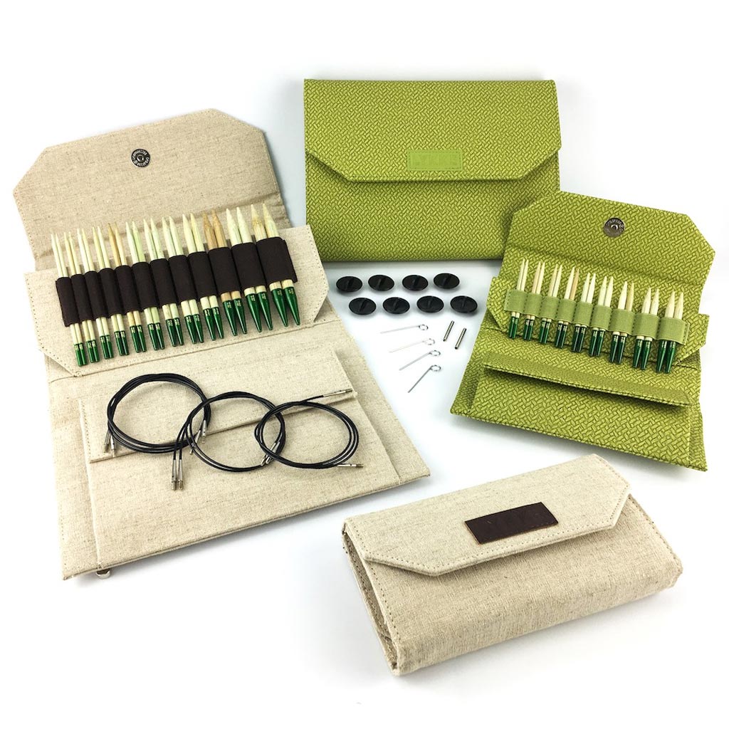 Knitting Needles, Circular Interchangeable Set, Wood 5 - Lykke Crafts
