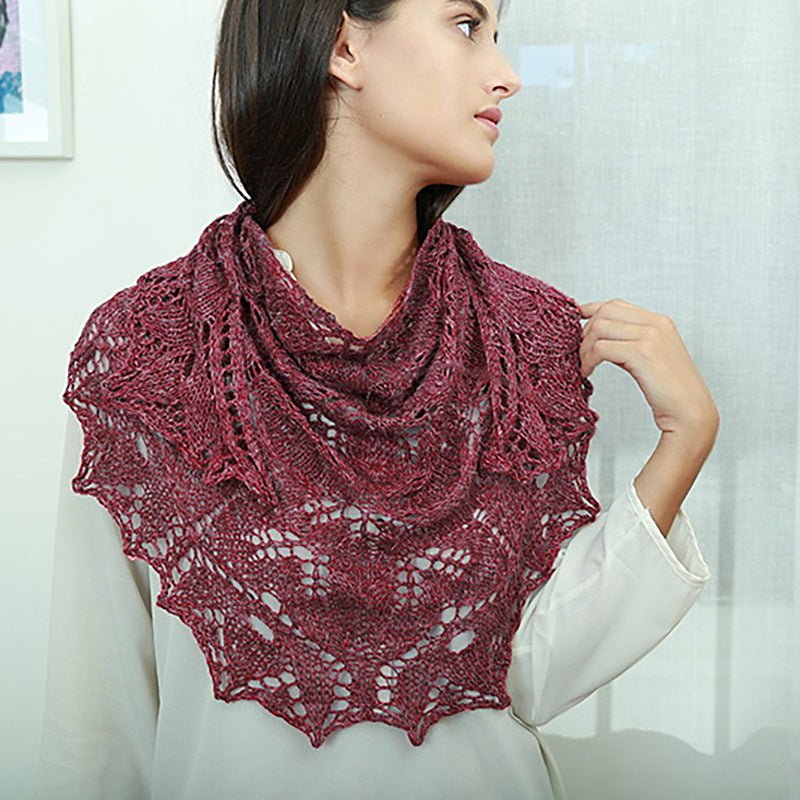 Macrophylla Shawl Kit in Susurro - Paradise Fibers