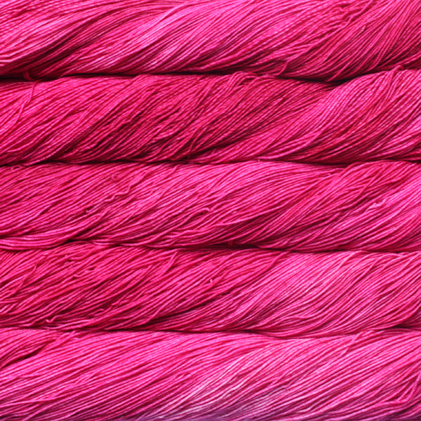 Malabrigo Sock Yarn in Fucsia - a bright fuchsia colorway