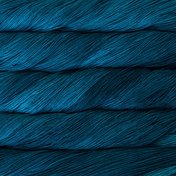 Malabrigo Sock Yarn in Teal Feather - a dark teal colorway