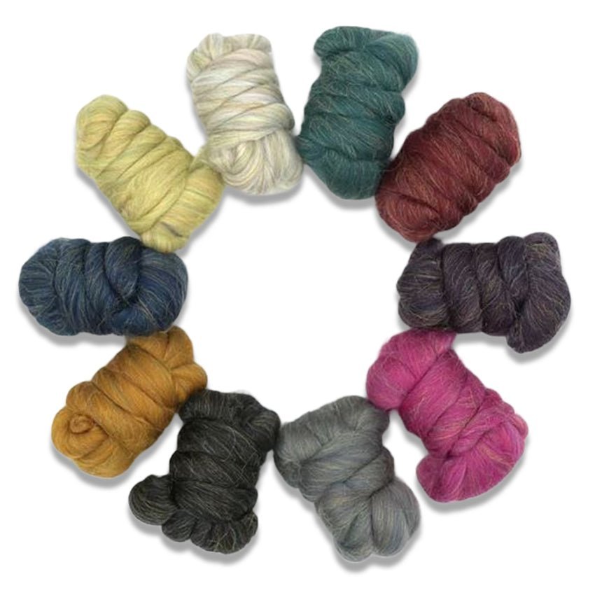 Merino Wool and Rainbow Nylon Blends - Glitzy - Paradise Fibers