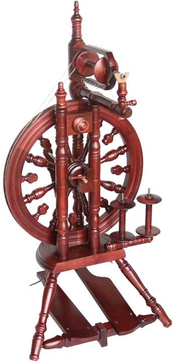 Kromski Minstrel Spinning Wheel-Spinning Wheel-Mahogany-