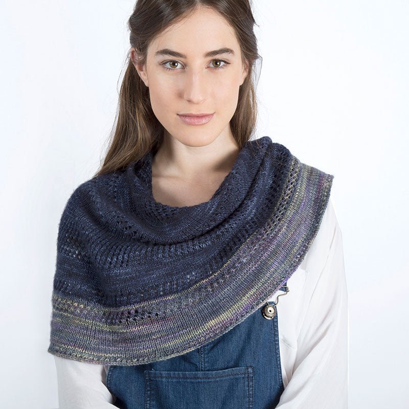 Moon River Shawlette Kit in Mechita - Paradise Fibers