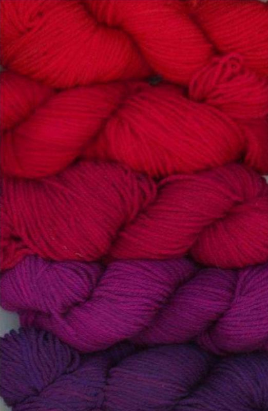 Mountain Colors Trapper Peak Shawl Kit-Kits-Red/Pinks-