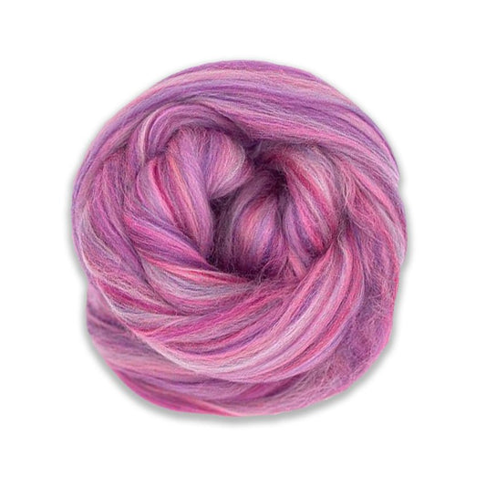 Multi Colored Merino Wool Top - Northern Lights - Paradise Fibers