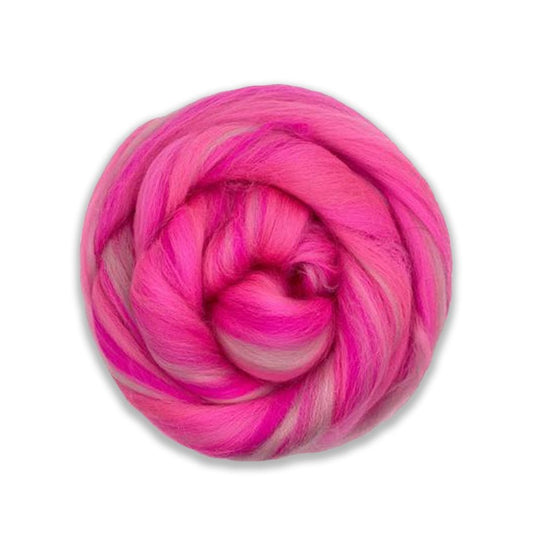 Multi Colored Merino Wool Top - Northern Lights - Paradise Fibers