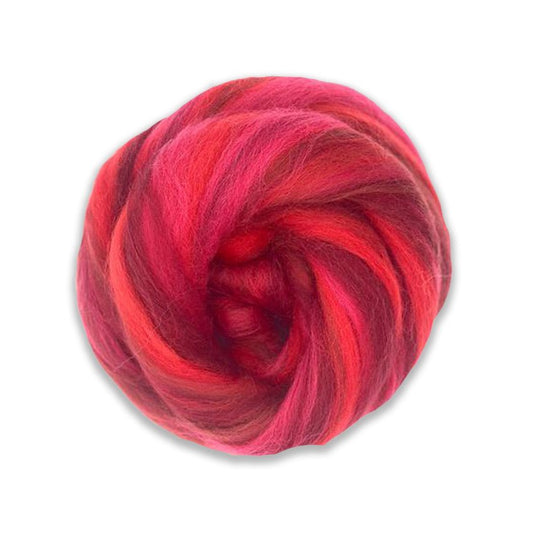 Multi Colored Merino Wool Top - Northern Lights - Paradise Fibers