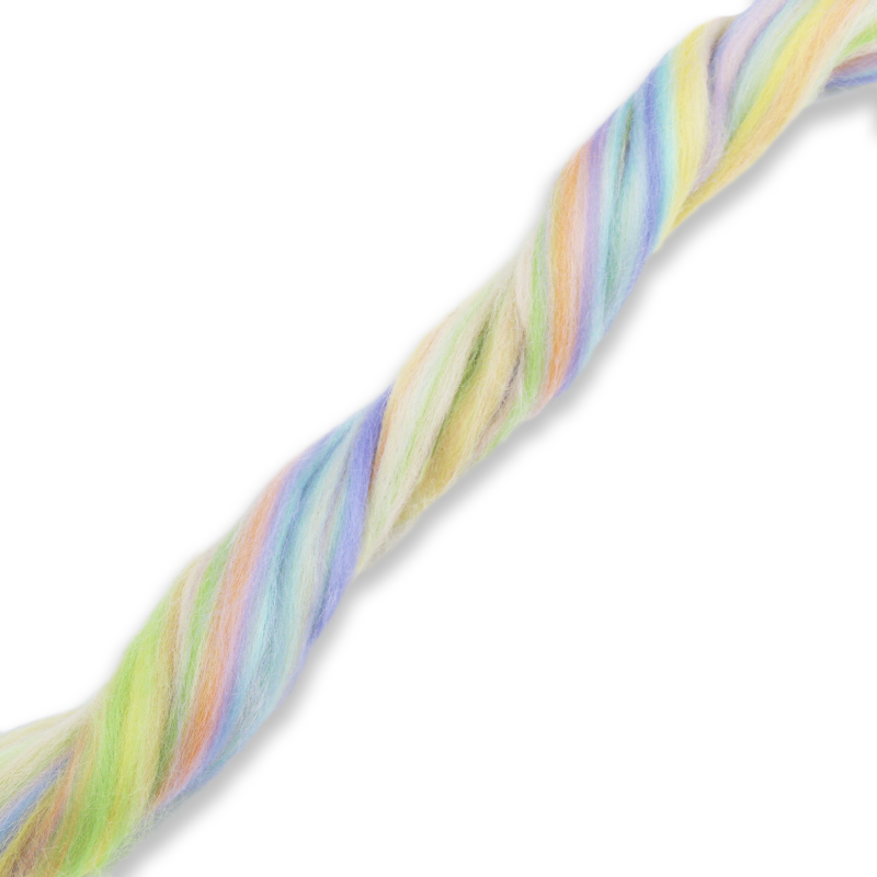 Paradise Fibers Multi Colored Corriedale Wool Top - Fairy-Fiber-4 oz-