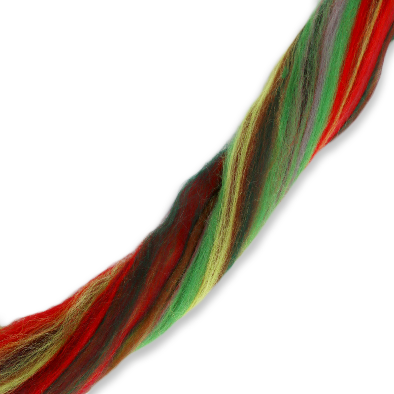 Paradise Fibers Multi Colored Corriedale Wool Top - Zombie-Fiber-4 oz-