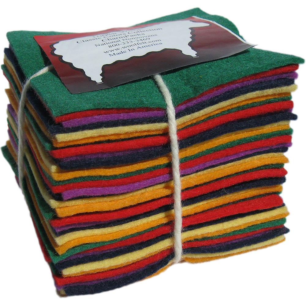 National Nonwovens Woolfelt Wool Charm Pack - Paradise Fibers