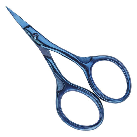 Nirvana Blue Titanium Finish Scissors - Paradise Fibers