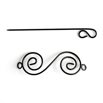 Nirvana Swirl Shawl Pin - Paradise Fibers