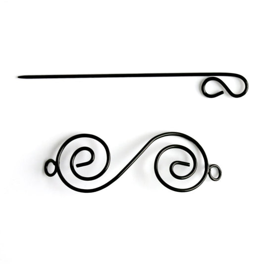 Nirvana Swirl Shawl Pin - Paradise Fibers