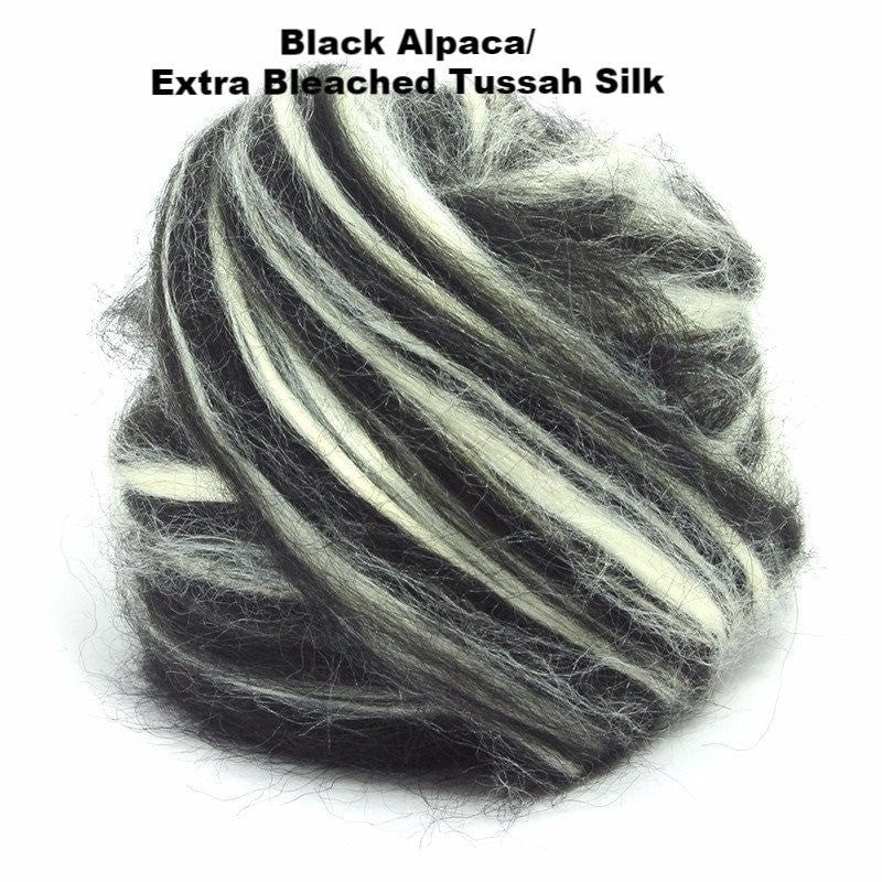 Paradise Fibers Alpaca/Tussah Silk Tops - 1oz - Paradise Fibers