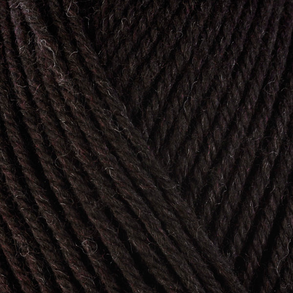 Bear 33115, a dark brown skein of washable worsted weight Ultra Wool yarn.