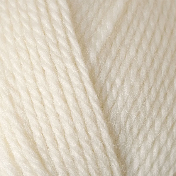 Cream 8301, a natural white skein of washable DK weight Ultra Wool yarn.