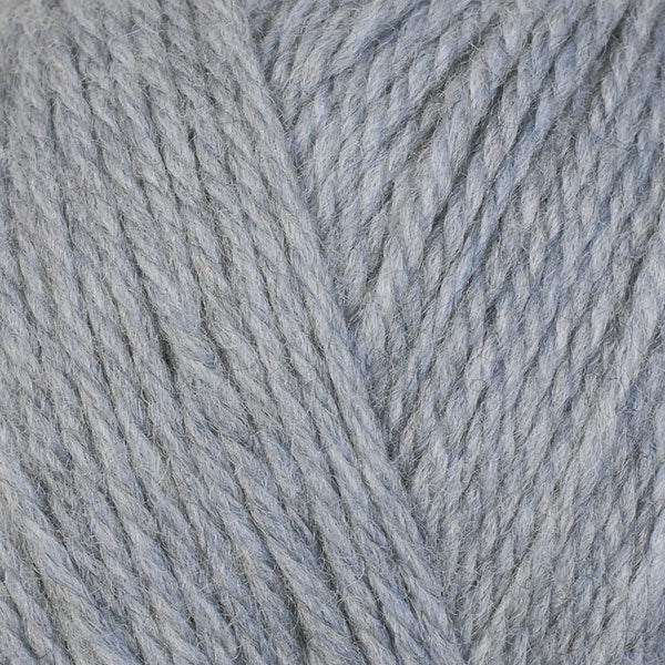 Fog 83109, a light heathered grey skein of washable DK weight Ultra Wool yarn.