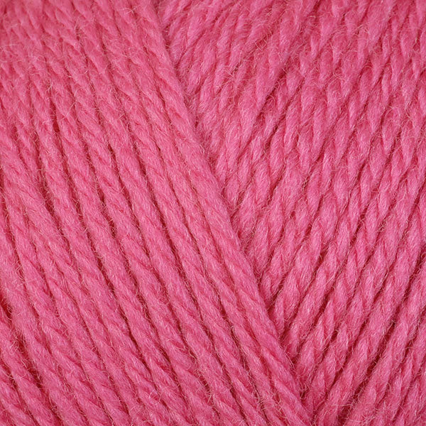 Hibiscus 8331, a bright pink skein of washable DK weight Ultra Wool yarn.