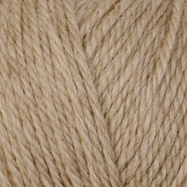 Wheat 83103, a light tan skein of washable DK weight Ultra Wool yarn.