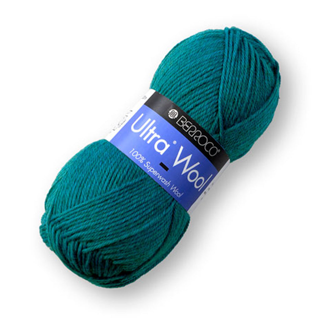 A washable center-pull skein of Berroco's Ultra Wool Worsted weight yarn.