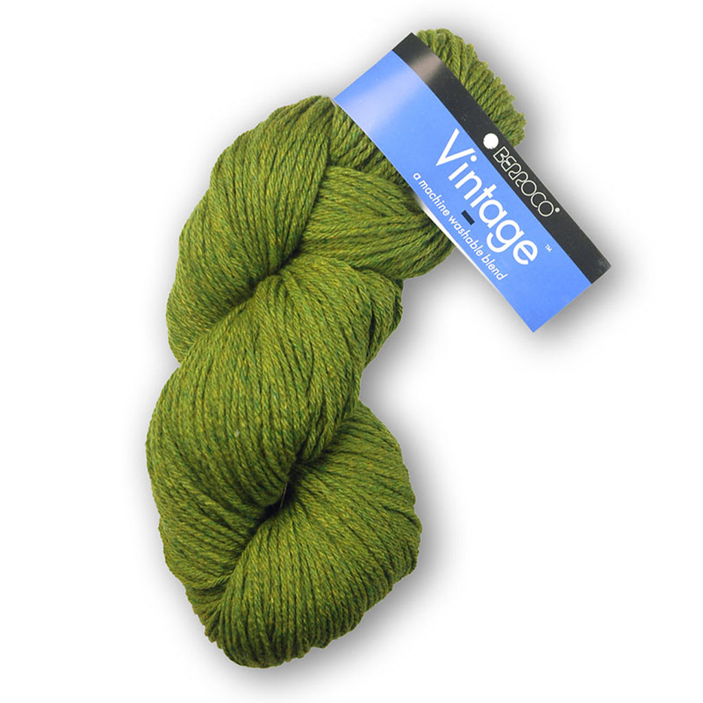 A cozy high-yardage skein of Berroco's Vintage Worsted weight yarn.