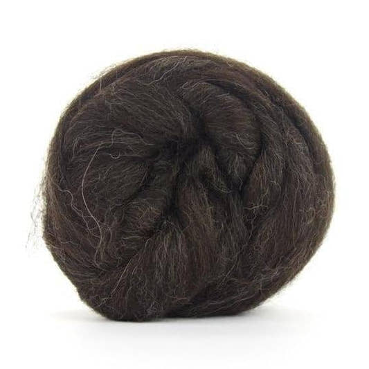 Paradise Fibers Black Shetland Wool Roving - Paradise Fibers