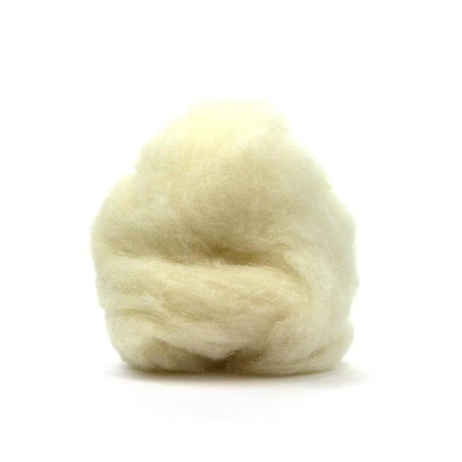 Paradise Fibers Carded Corriedale Sliver - White - Paradise Fibers