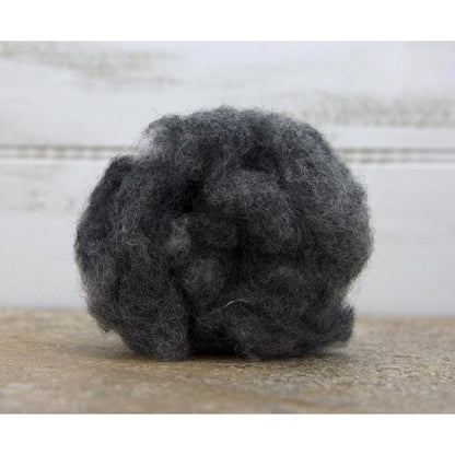 Paradise Fibers Carded Corriedale Wool Sliver - Five Days of Grey - Tornado - 1oz - Paradise Fibers