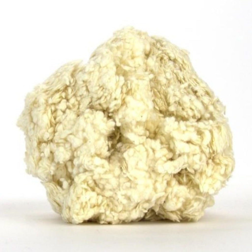 A sample of cotton nepp fibers