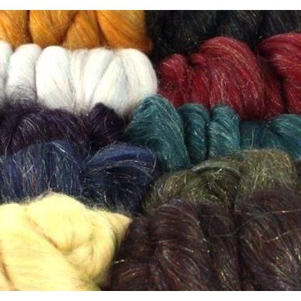 Paradise Fibers Glitzy Wool Top - 1oz - Paradise Fibers