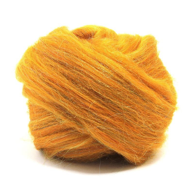 Paradise Fibers Glitzy Wool Top Amber Special (1 lb Bag) - Paradise Fibers