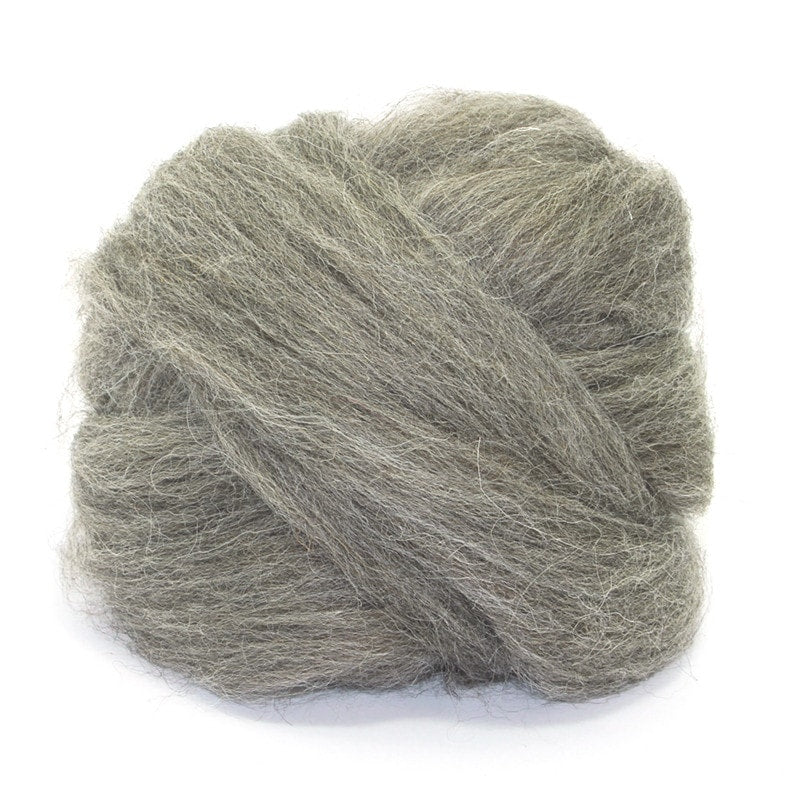 Paradise Fibers Grey Masham Wool - 1oz - Paradise Fibers