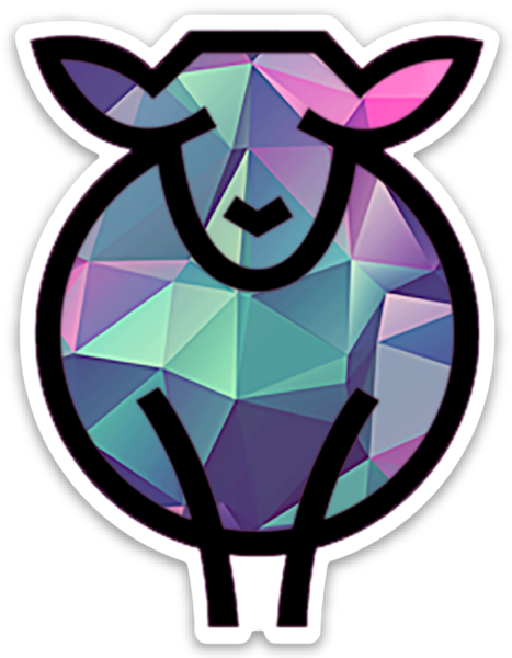 Paradise Fibers Sheep Stickers-Stickers-Jewellie-