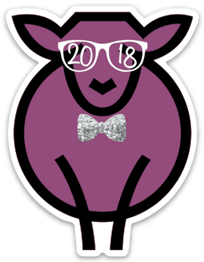 Paradise Fibers Sheep Stickers-Stickers-Mathewe-