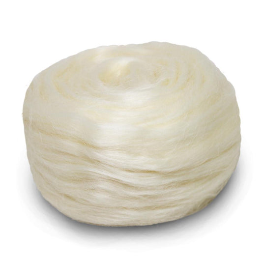 Paradise Fibers Milky Mohair - 50/50 Milk Protein and Kid Mohair Top Micro Blend - 1 oz - Paradise Fibers