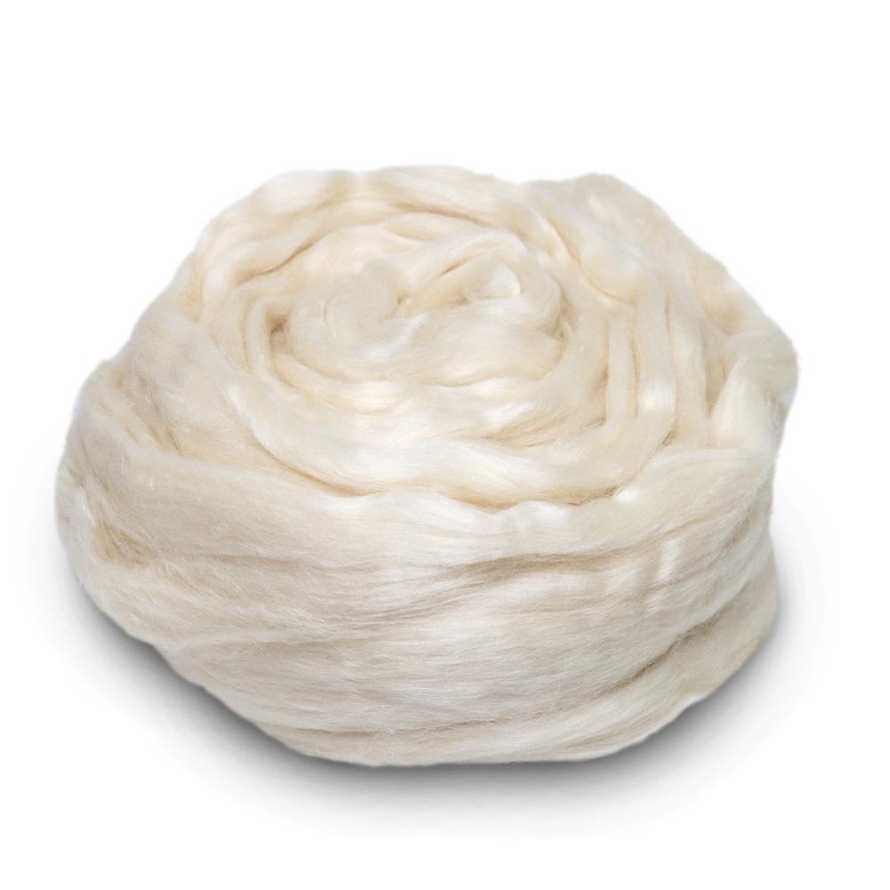 Paradise Fibers Minty Merino - 50/50 Mint Cellulose and 18.5mic Super Fine Merino Top Micro Blend - 1 oz - Paradise Fibers