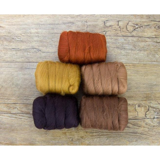 Paradise Fibers Mixed Merino Wool Bag - Barky Brown - Paradise Fibers