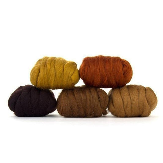 Paradise Fibers Mixed Merino Wool Bag - Barky Brown - Paradise Fibers