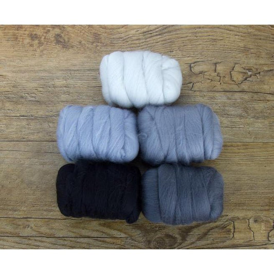 Paradise Fibers Mixed Merino Wool Bag - Hazy Grey - Paradise Fibers