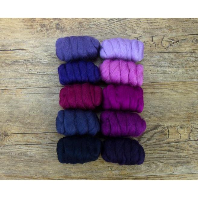 Paradise Fibers Mixed Merino Wool Bag - Very Berry - Paradise Fibers