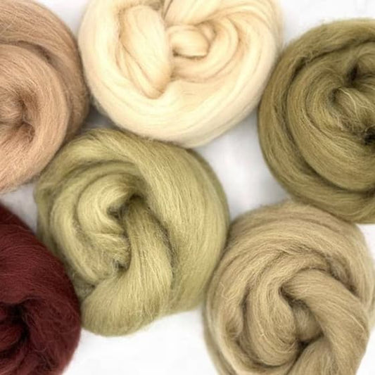 Paradise Fibers Mixed Shetland Wool Bag - Earth Collection - Paradise Fibers