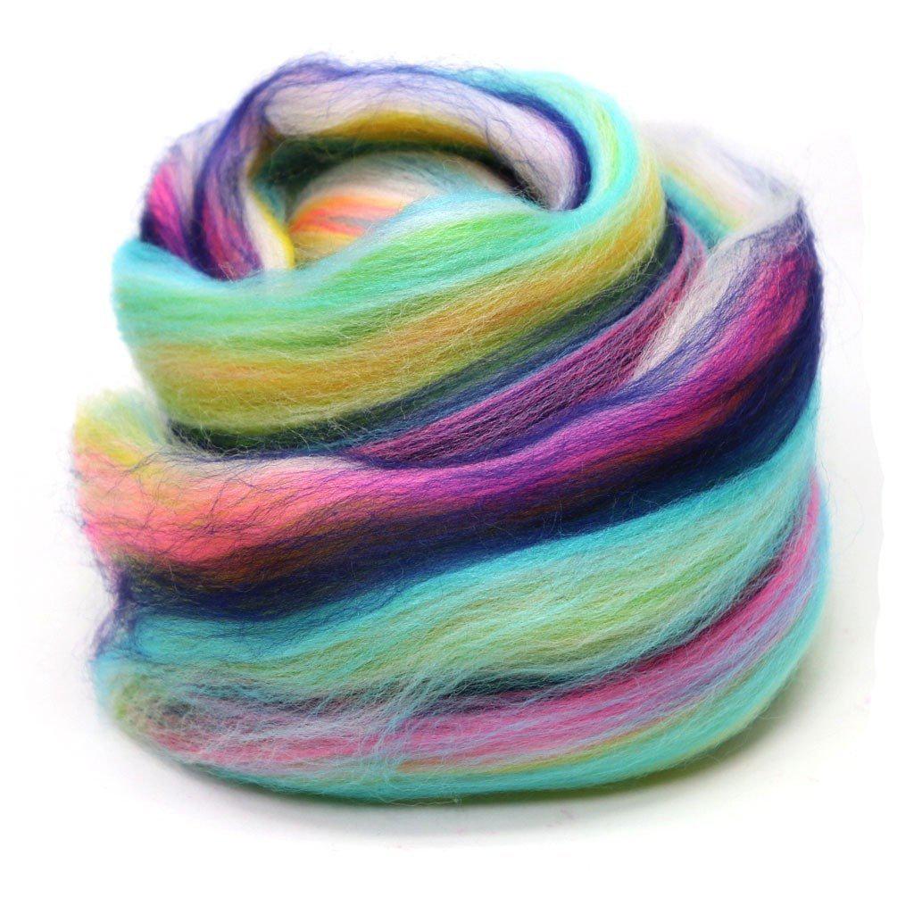 Paradise Fibers Multi Color Merino Wool Top - Bloom - 1 oz - Paradise Fibers