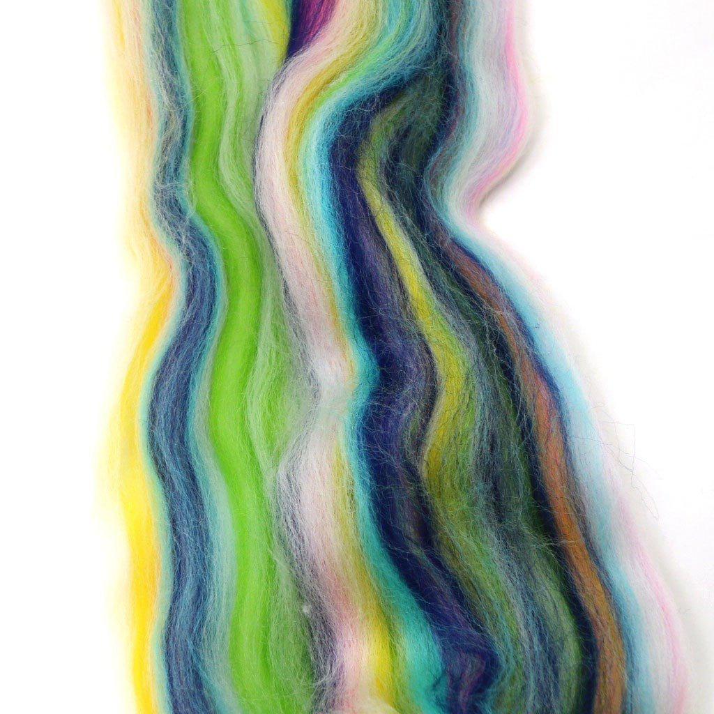 Paradise Fibers Multi Color Merino Wool Top - Bloom - 1 oz - Paradise Fibers