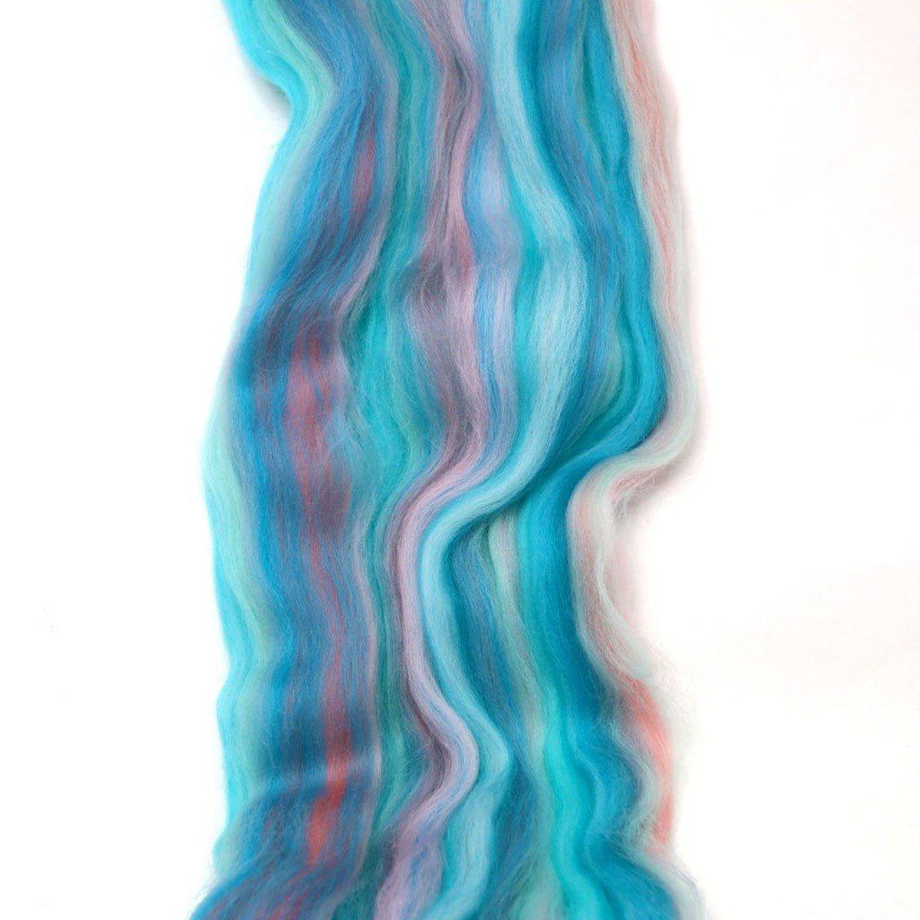 Paradise Fibers Multi Color Merino Wool Top - Ponyo - 1 oz - Paradise Fibers