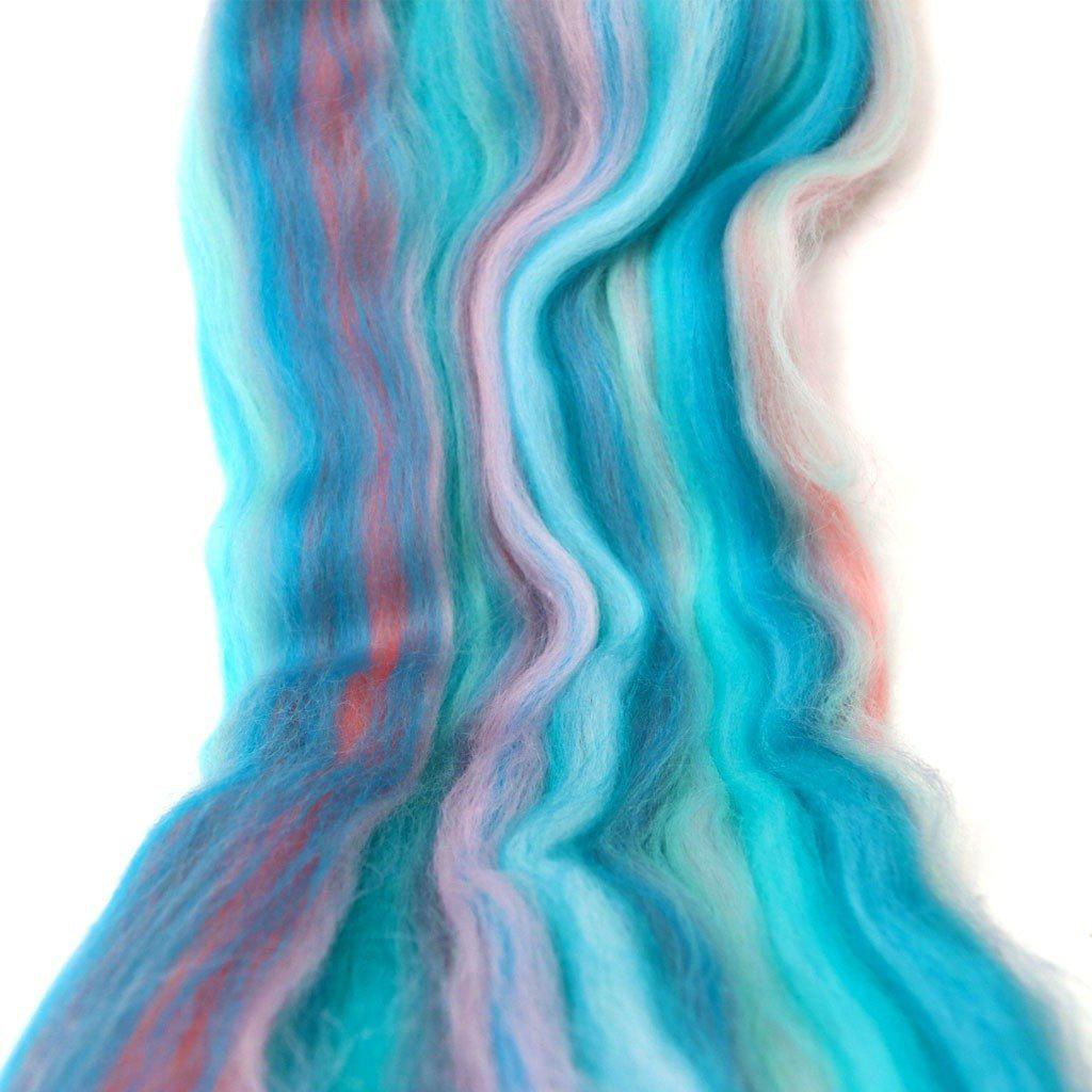 Paradise Fibers Multi Color Merino Wool Top - Ponyo - 1 oz - Paradise Fibers