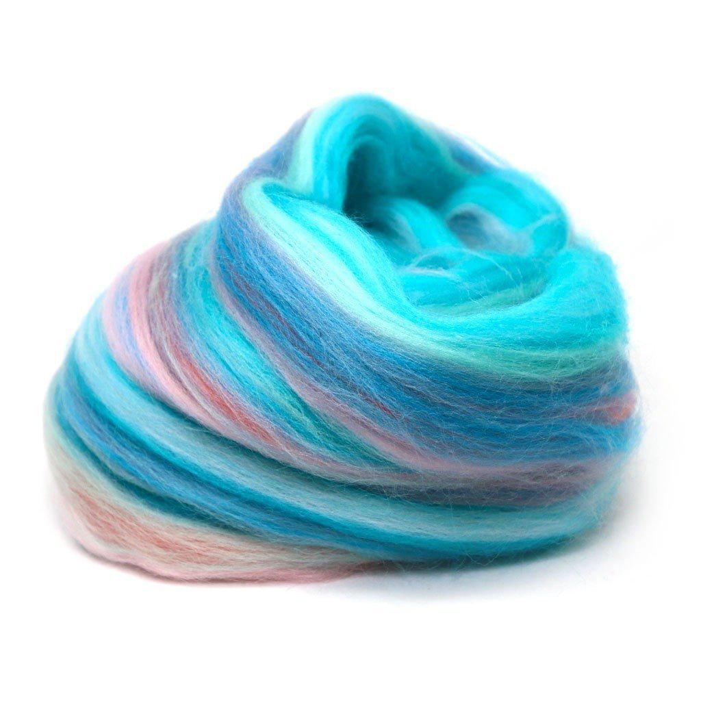 Paradise Fibers Multi Color Merino Wool Top - Ponyo - 1 oz - Paradise Fibers