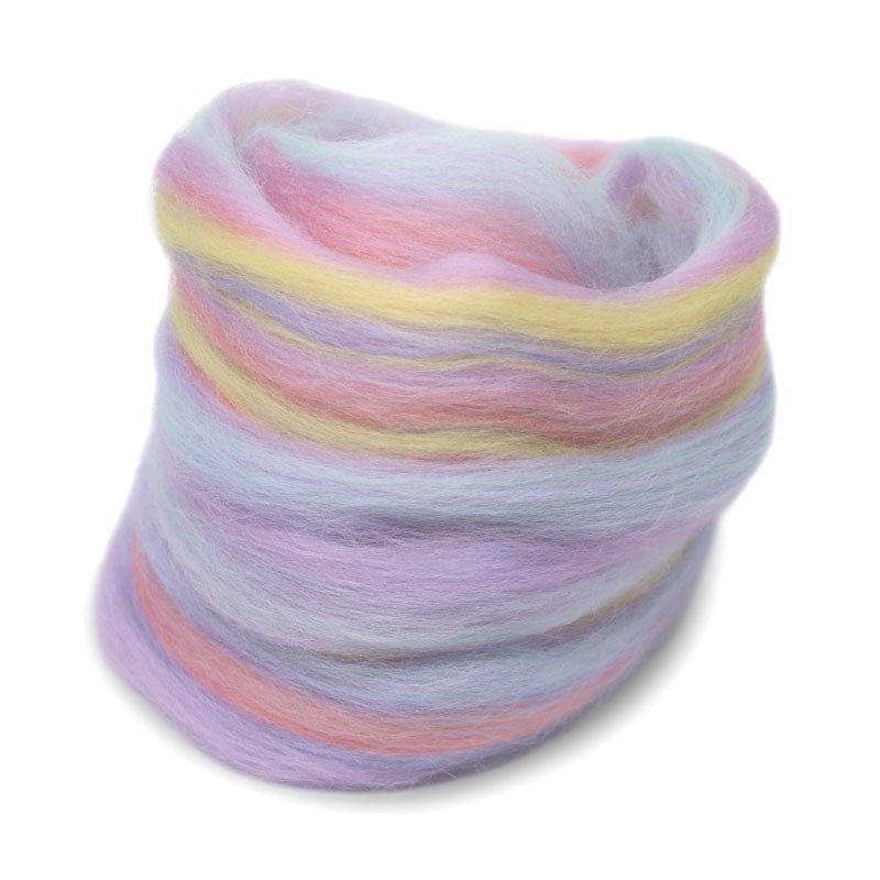 Paradise Fibers Multi Color Merino Wool Top - Unicorn - Paradise Fibers